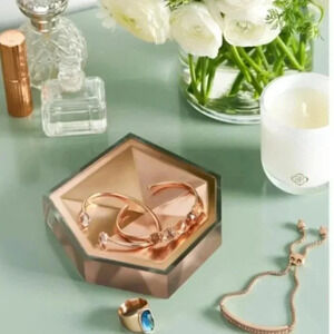 Kendra Scott Faceted Ring Dish in Rose Gold